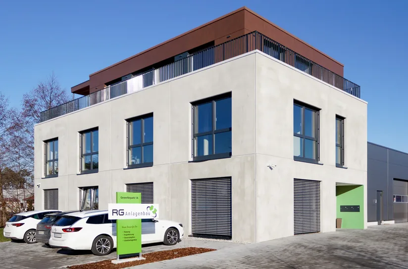 Firmensitz der RG Anlagenbau GmbH im Gewerbepark Hügelmühle in Spalt
